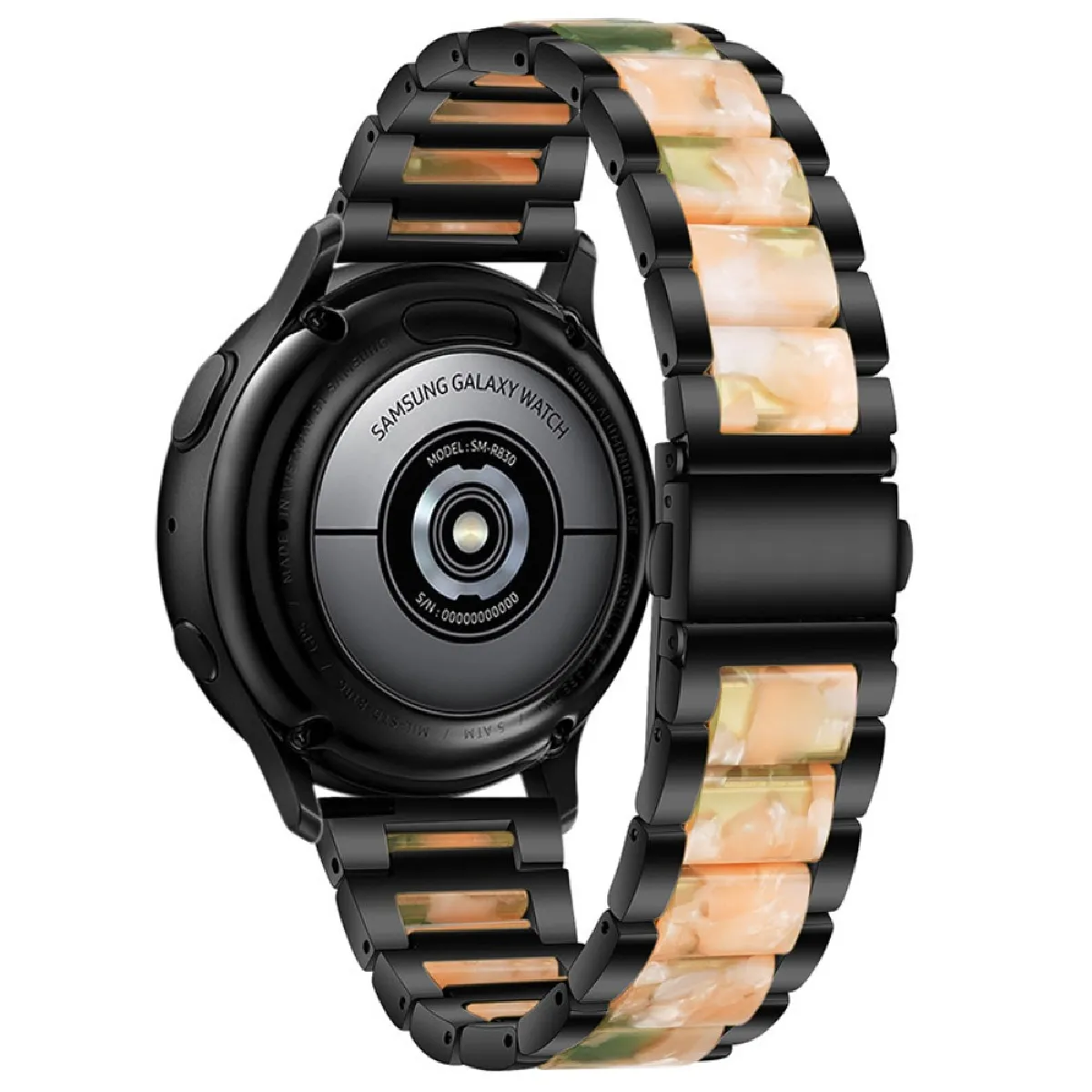 Générique Bracelet En Résine Et Acier Inoxydable Pour Huawei Watch 3/3 Pro - 46 Mm