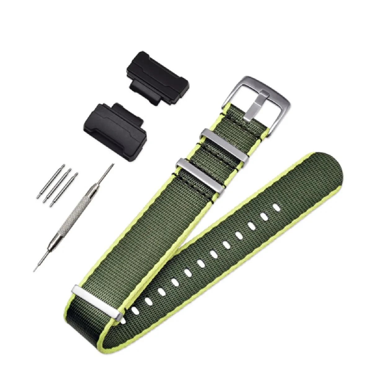 Bracelet Nylon Toile Vert Casio GA-110