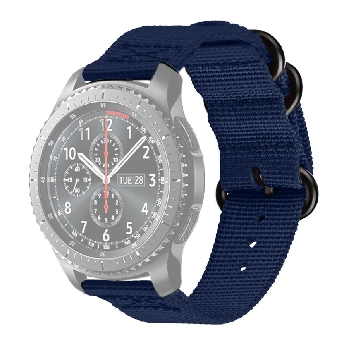 Wewoo Bracelet en nylon pour Samsung Galaxy Watch Active - Mazarine