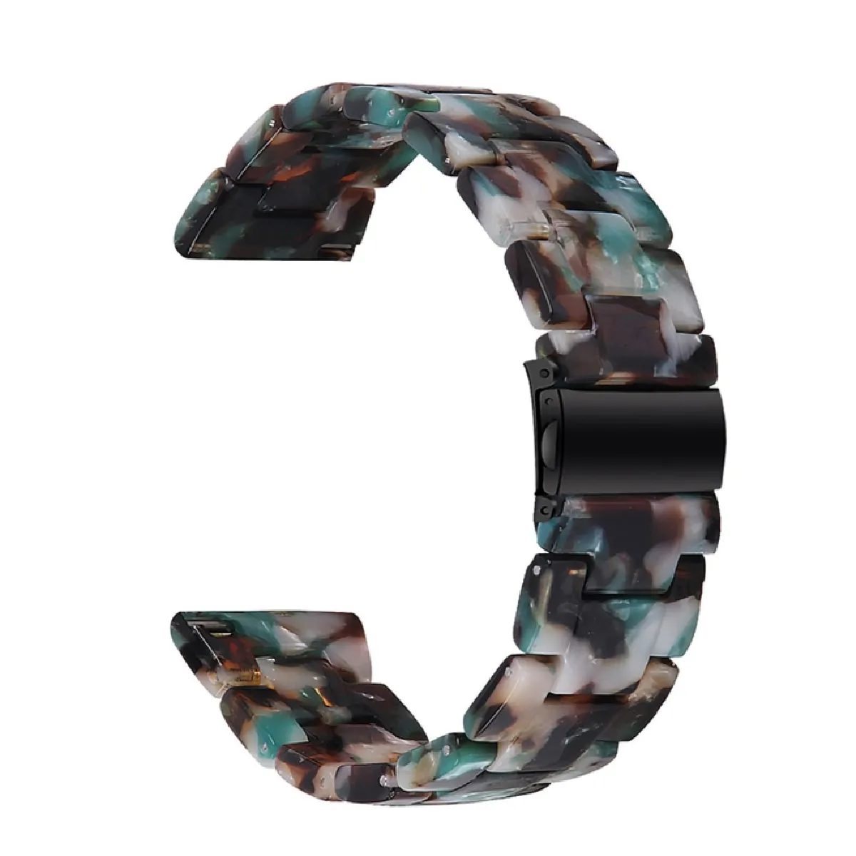 Générique Bleu/Blanc Bracelet En Résine - 42 Mm