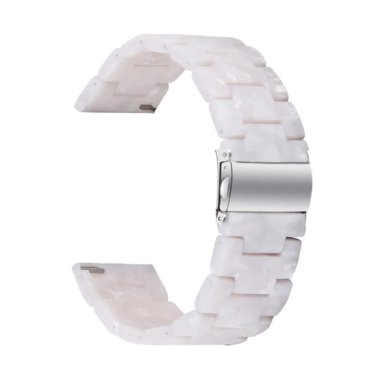 Générique Blanc Bracelet De Montre En Résine Pour Huami - 42 Mm