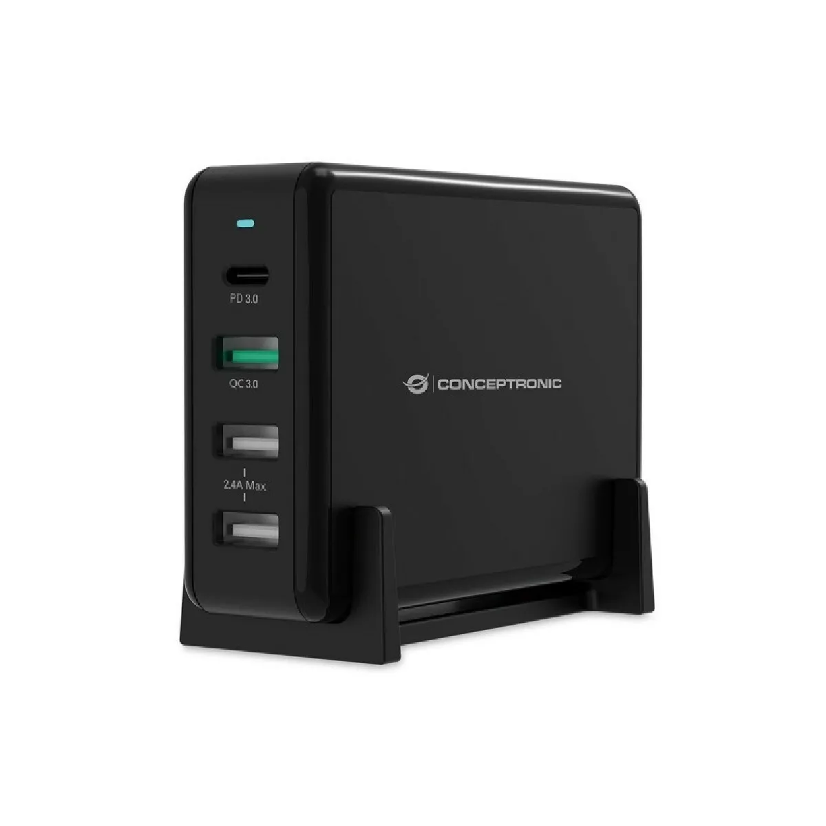 CONCEPTRONIC  Quick Charge PD Base de charge universelle Overmass 1xUSB-C, 3xUSB-A 65W