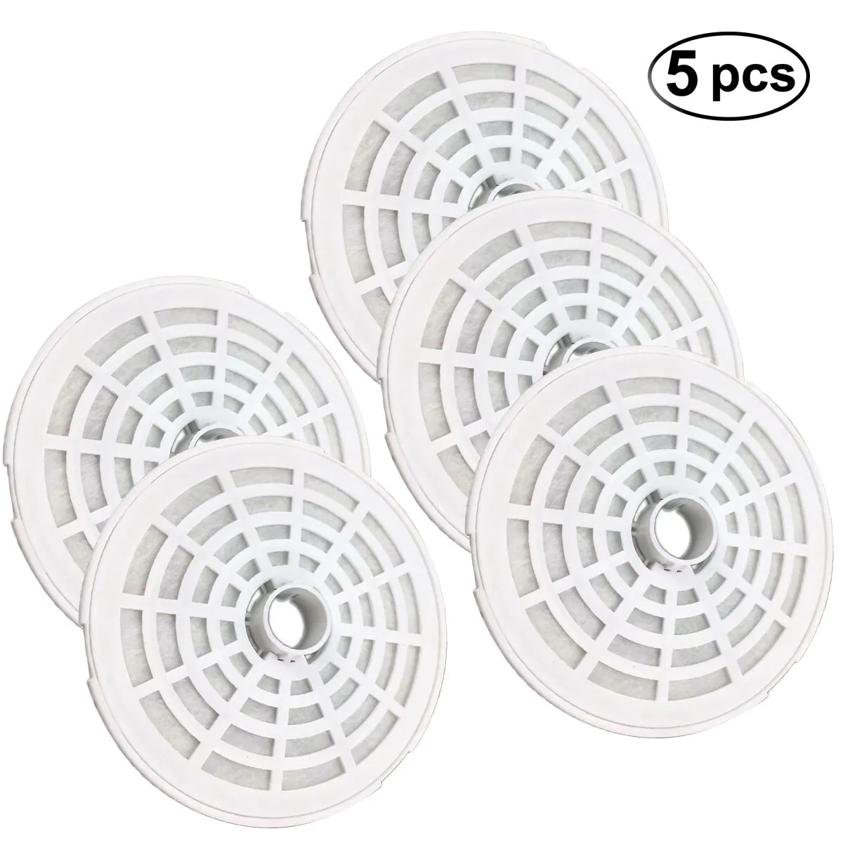 Meilleurs prix pour 5pcs Filtres de remplacement Activable Fontaine pour animaux domestiques Accessoires de filtre pour distributeur spécial d'eau PET   Fournitures d'arrosage pour l'alimentation des chats