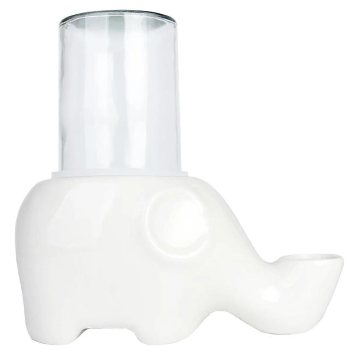 Comparer les prix de 1PC PET distributeur d'eau automatique bol d'eau pour chat en céramique arrosage de grande capacité   Fournitures d'alimentation pour chat (blanc)