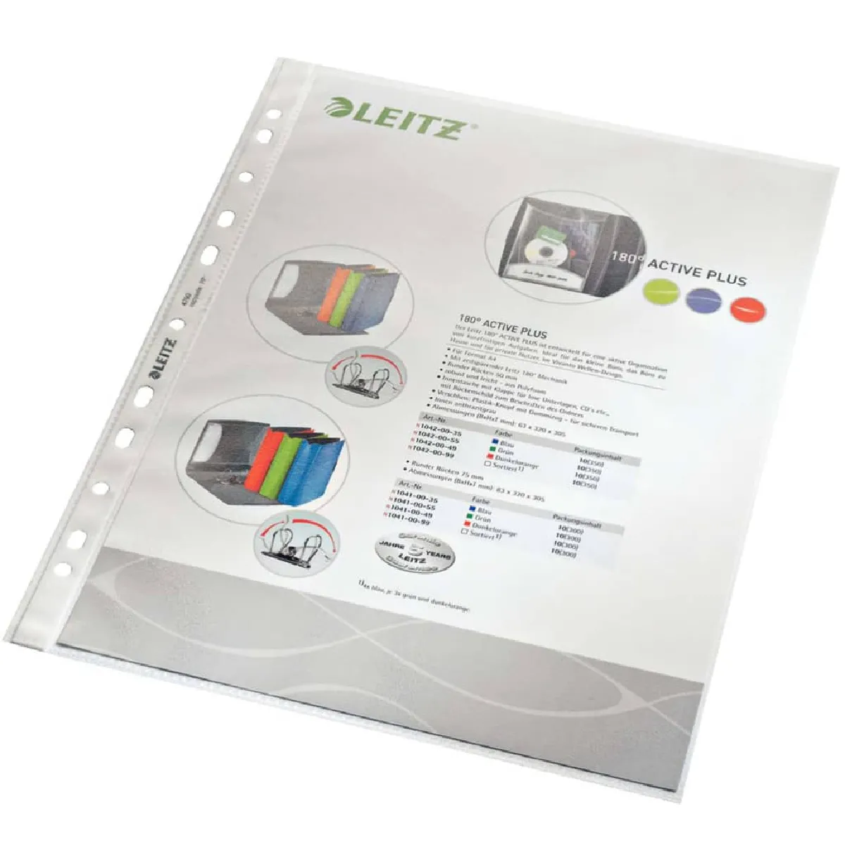 Leitz - Pochette gaufrée A4 - 100 pièces - Transparent - Image 3