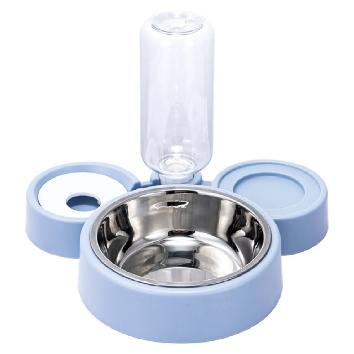 Meilleurs prix pour Bol de chat d'animal domestique éleveur automatique chien chat bol de nourriture avec fontaine double bol de boisson levée assiette bol & 124 ; chat alimentation arrosage fournitures
