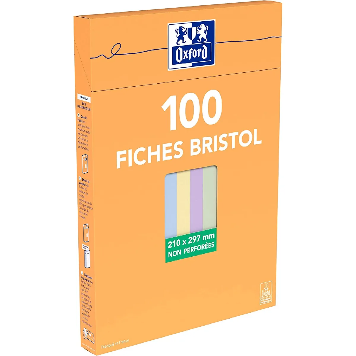 OXFORD  104 feuilles bristol - 29,7 cm x 21 cm x 2,5 cm