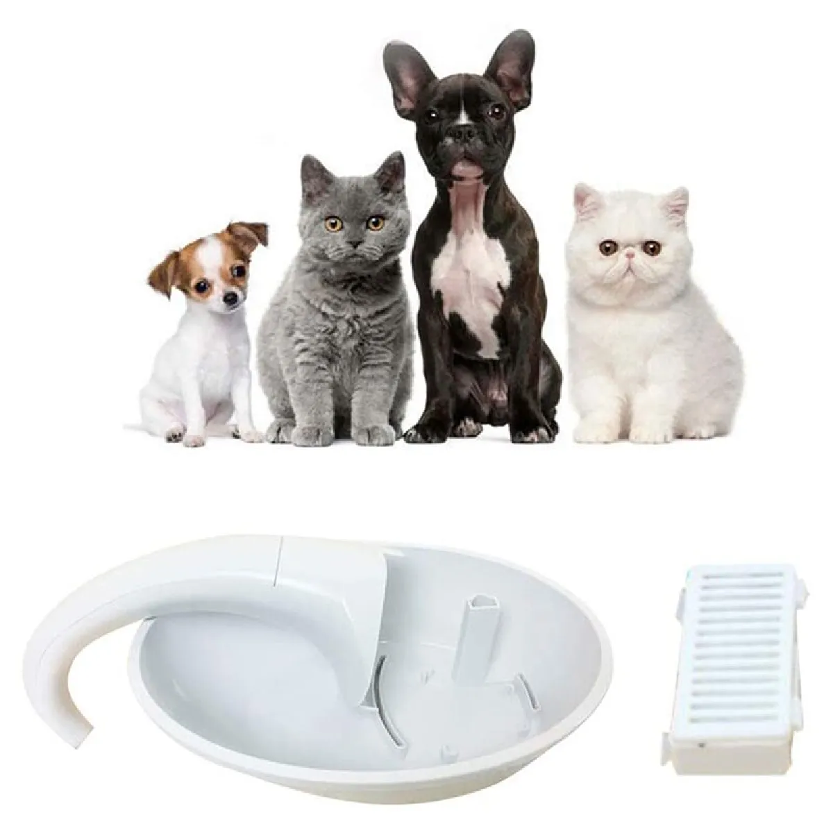 Meilleurs prix pour Filtre à eau pour animaux domestiques Filtre à eau pour animaux domestiques pionniers Distributeur d'eau, fontaine automatique, eau de style fontaine   Nourriture pour chiens