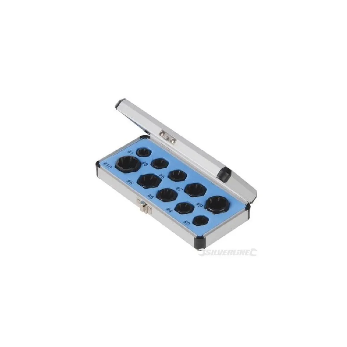 Silverline Coffret 10 extracteurs de boulons