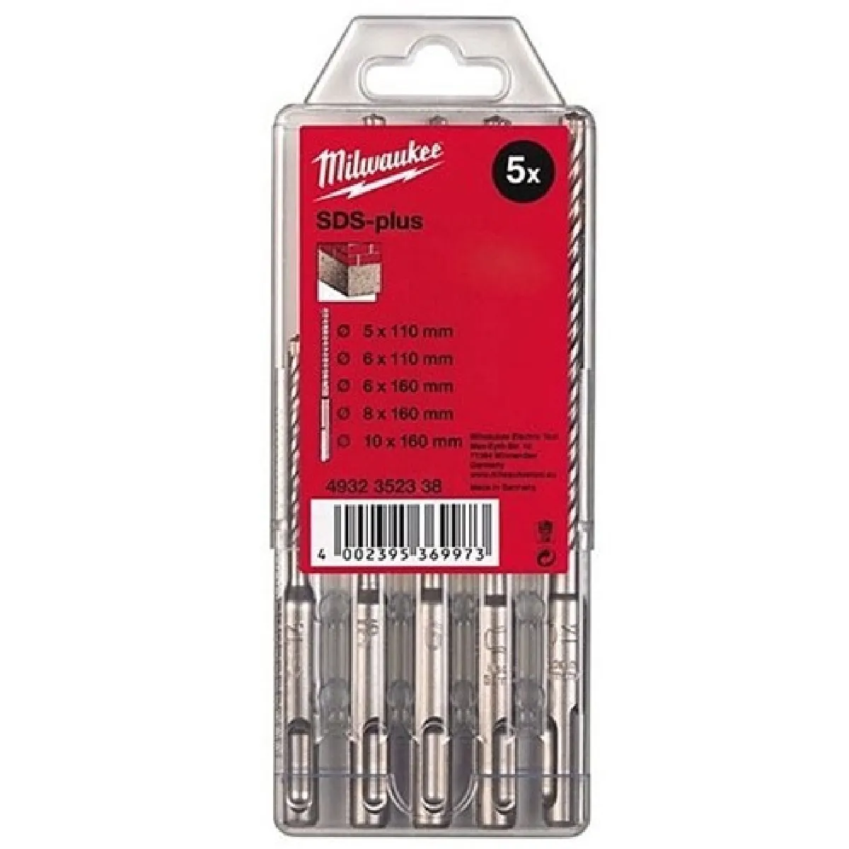 MILWAUKEE  Coffret Forets SDS-PLUS