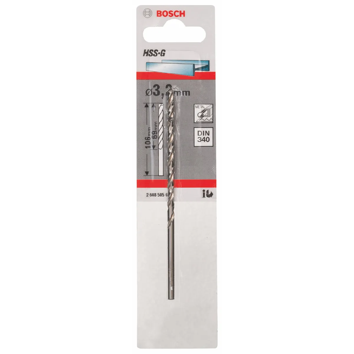 BOSCH HSS G DIN 340 Foret Ø 7 mm