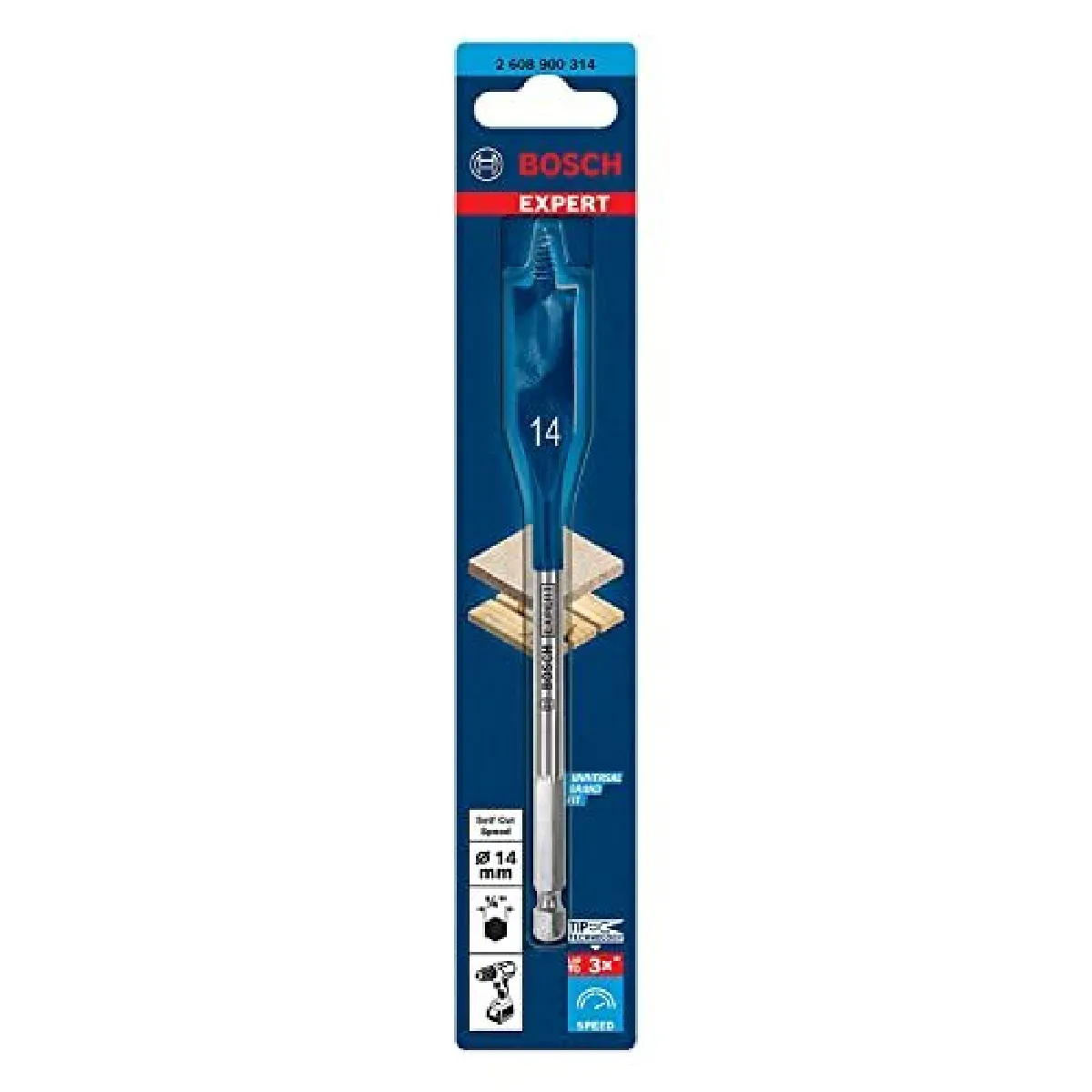Bosch foret à bois plat 14 mm