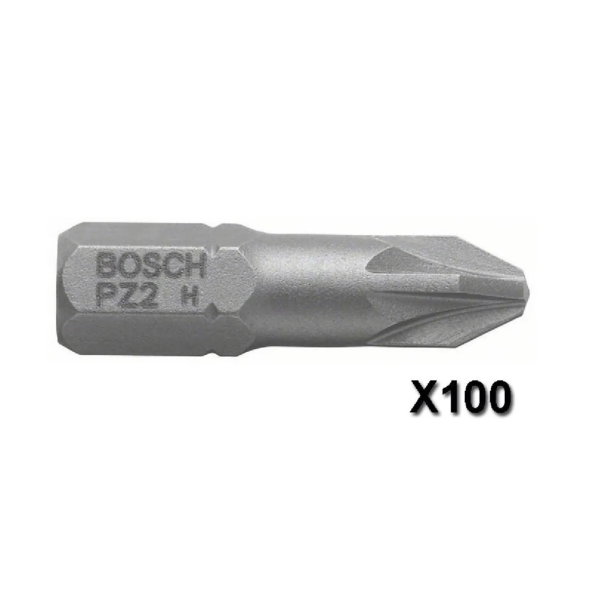 Bosch Embouts Vissage Extra durs PZ1 100 pièces