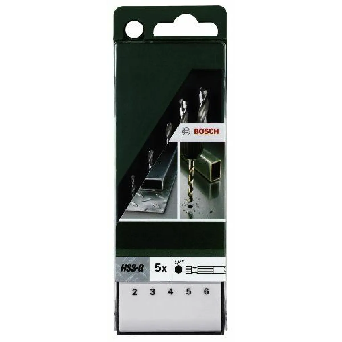 Bosch Forets HSS G Métaux Jeu de 5 pièces