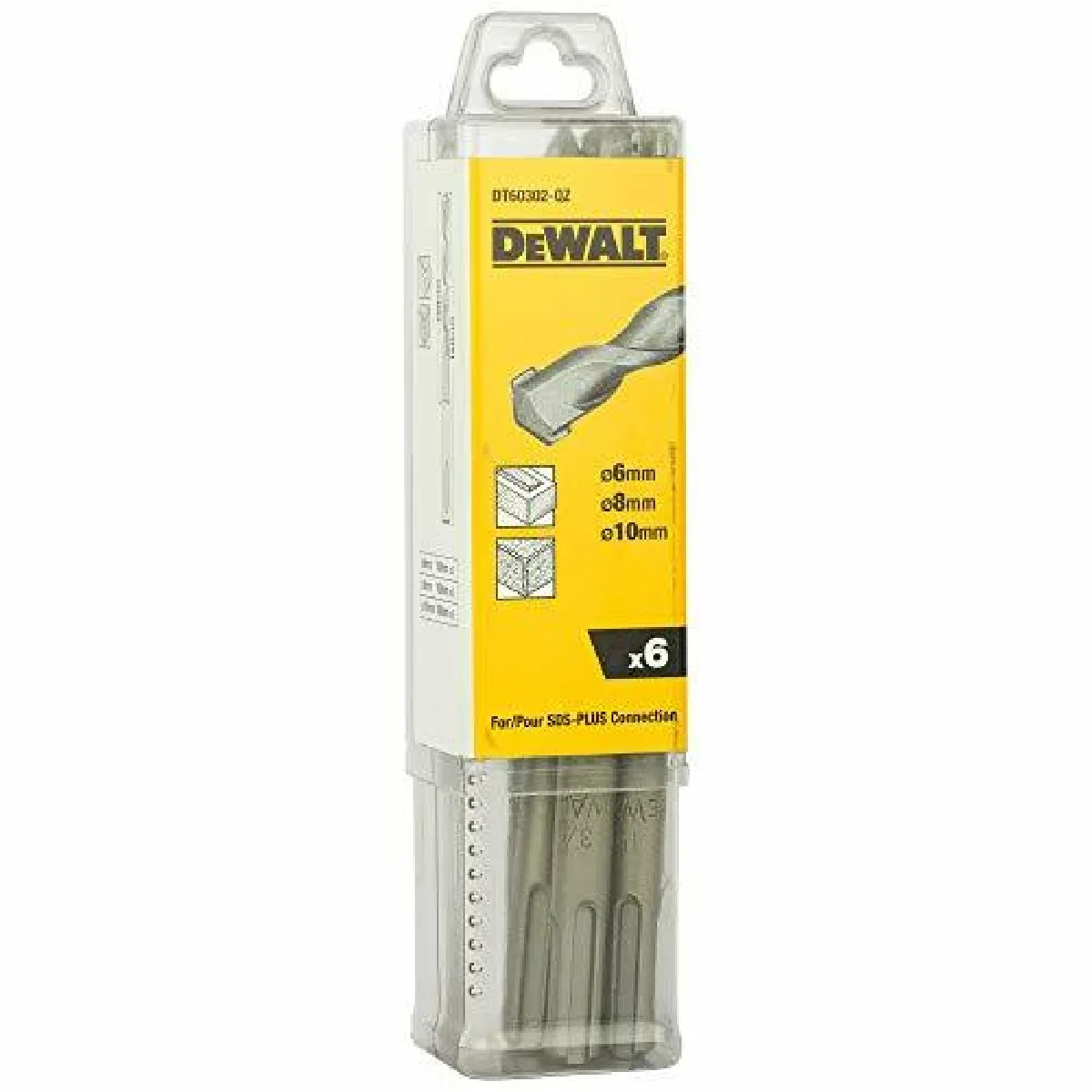 Dewalt Forets Béton Sds-Plus - Lot De 6
