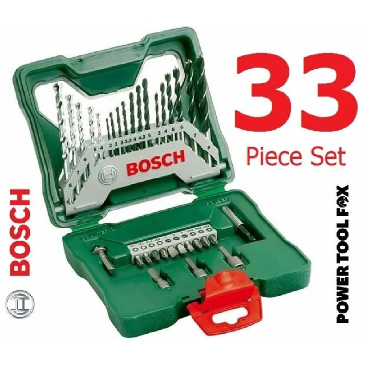 Coffret Embouts de Vissage Bosch 0 – 33 pièces, Pour Métal, Pierre, Bois