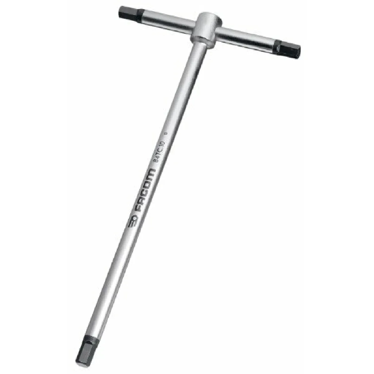Clé Mâle en T Facom 84TC.10 – Hexagonale, 10 mm, Acier