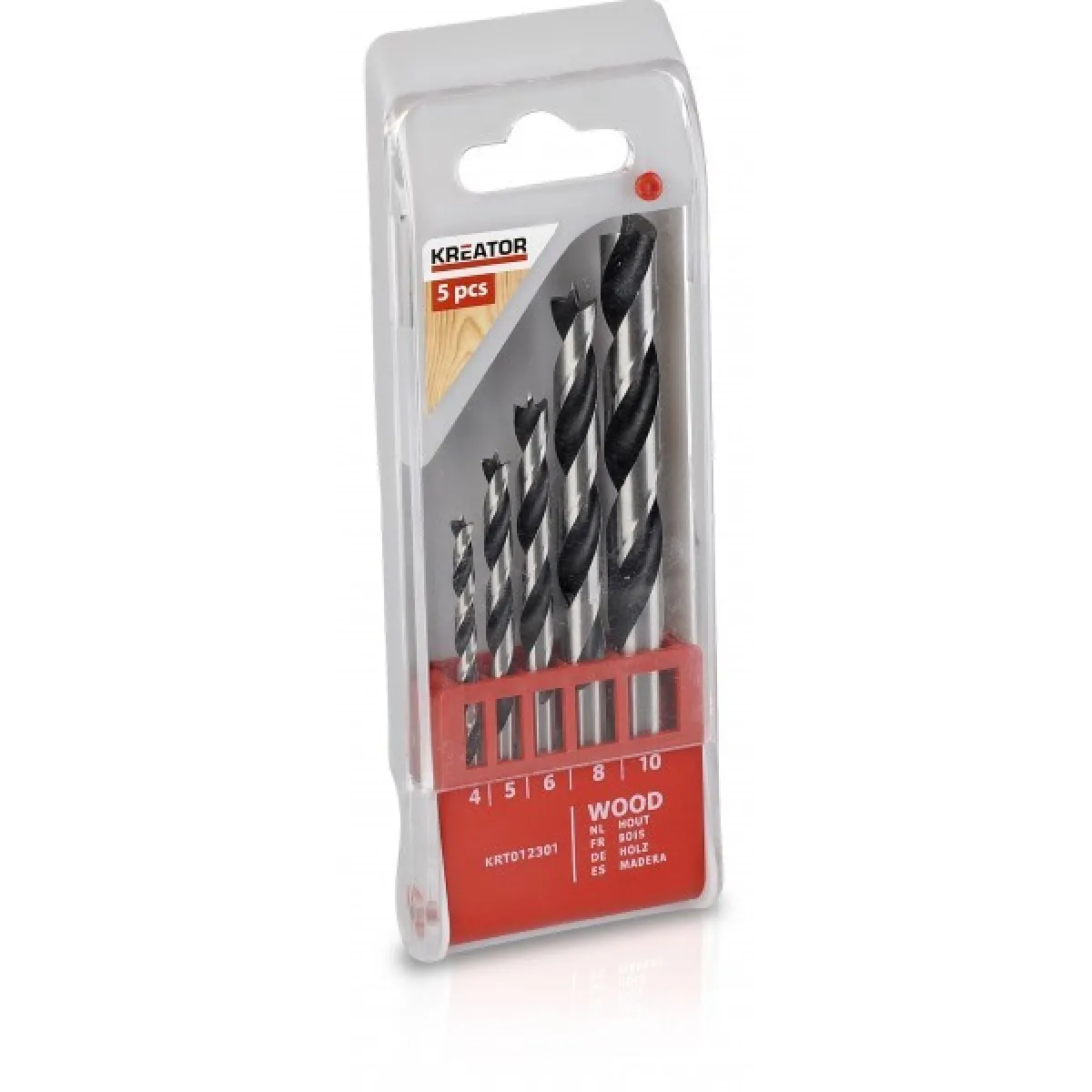 Kreator Coffret Mèches Bois - 5 Pièces