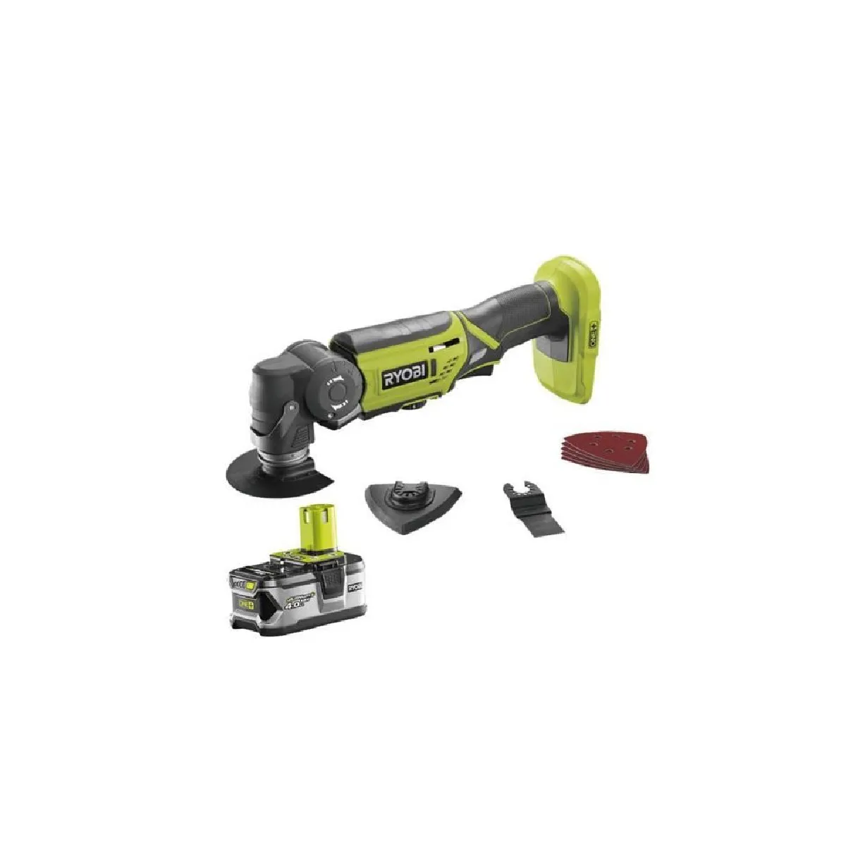 RYOBI R18MT Multitool 18 Volts 1 batterie 4.0Ah - vue 4