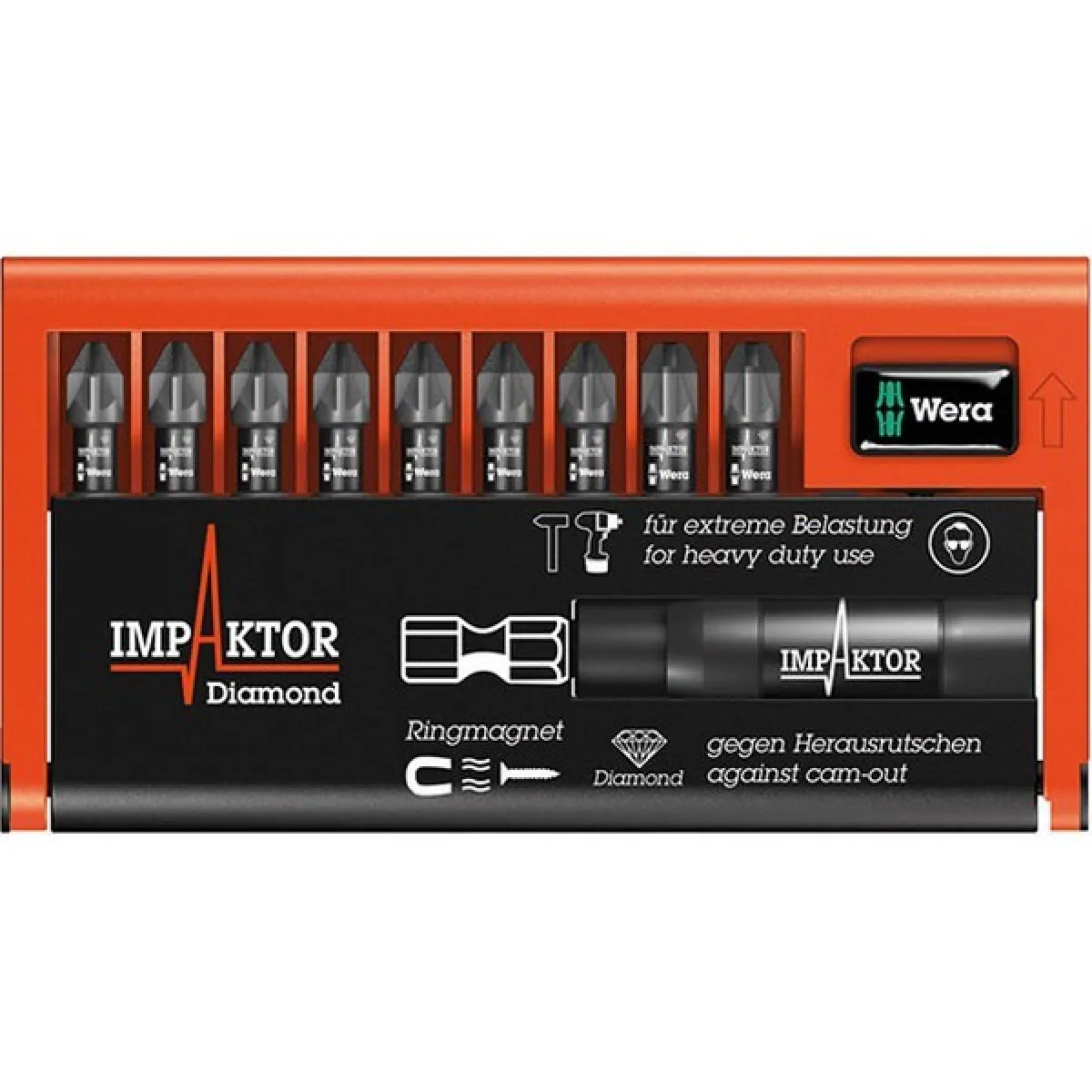 Wera Assortiment Embouts Pozidriv - 10 Pièces
