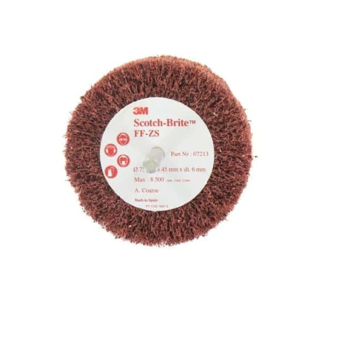 Brosse 3M scotch-brite FF-ZS coarse diam&egrave;tre 75 mm x 10