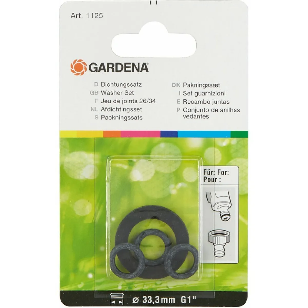 Gardena Joint d'étanchéité 3/4 - Lot de 4