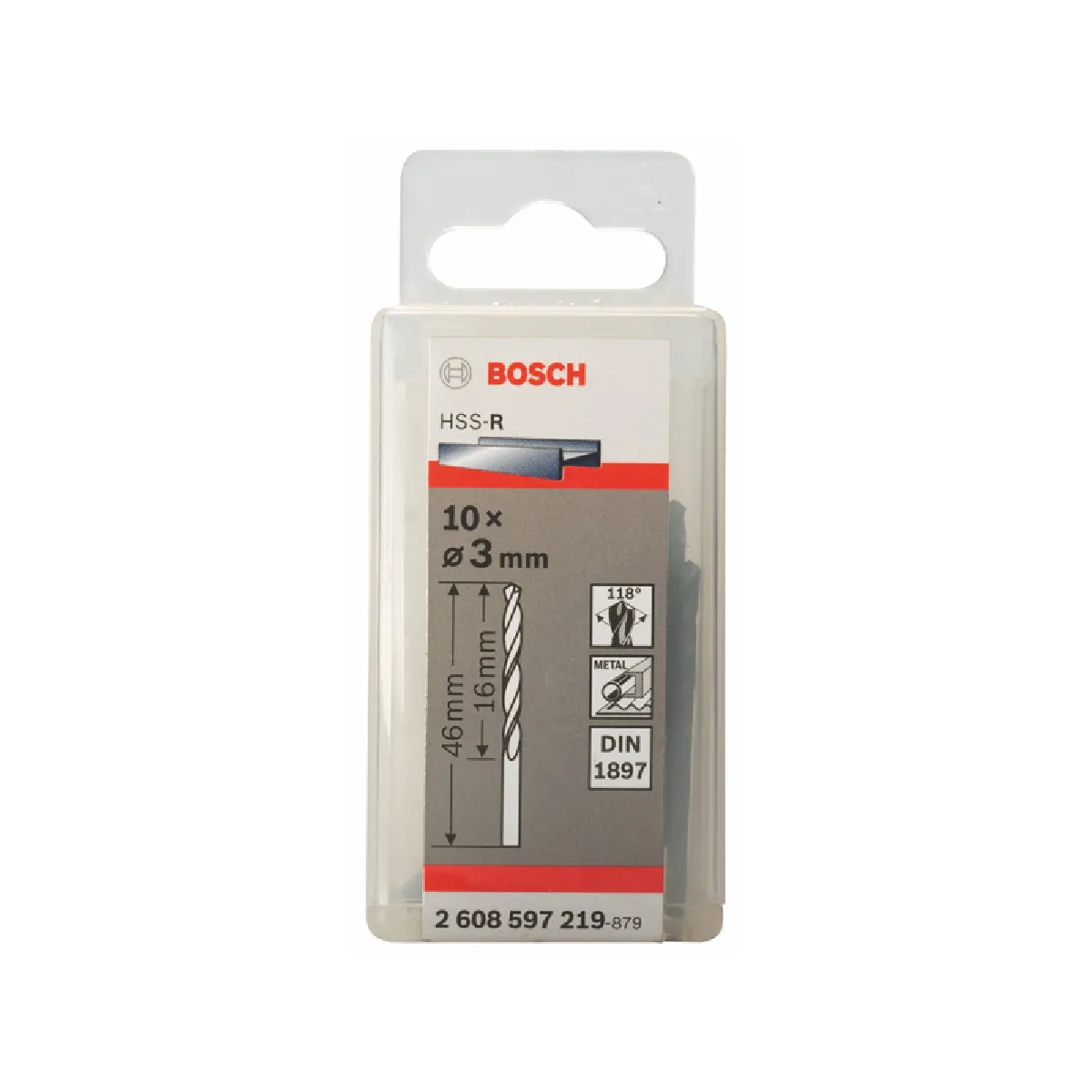 Bosch Lot 10 Forets HSS R Ø3.0mm