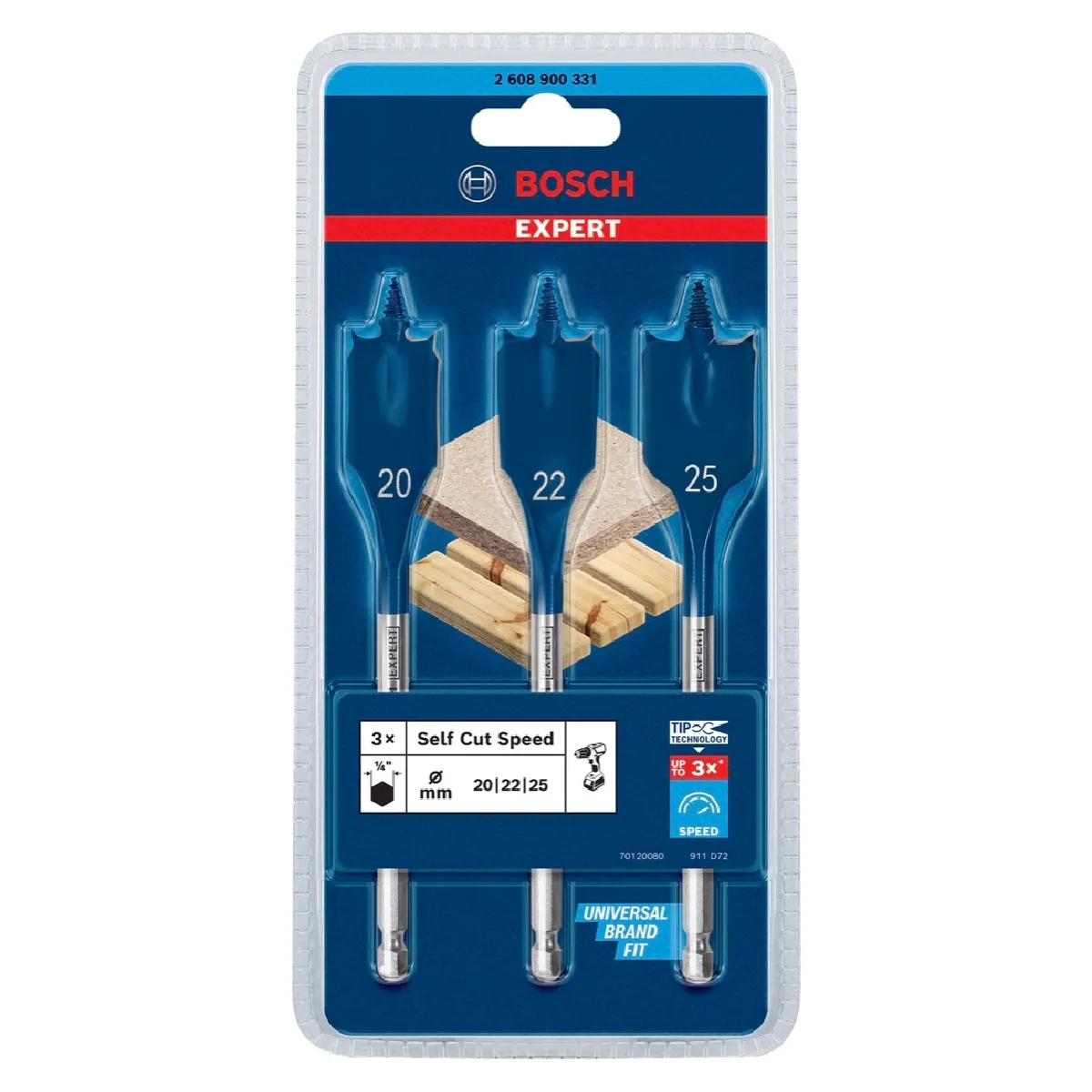 Bosch Mèches plates Expert SelfCut Speed - vue 3