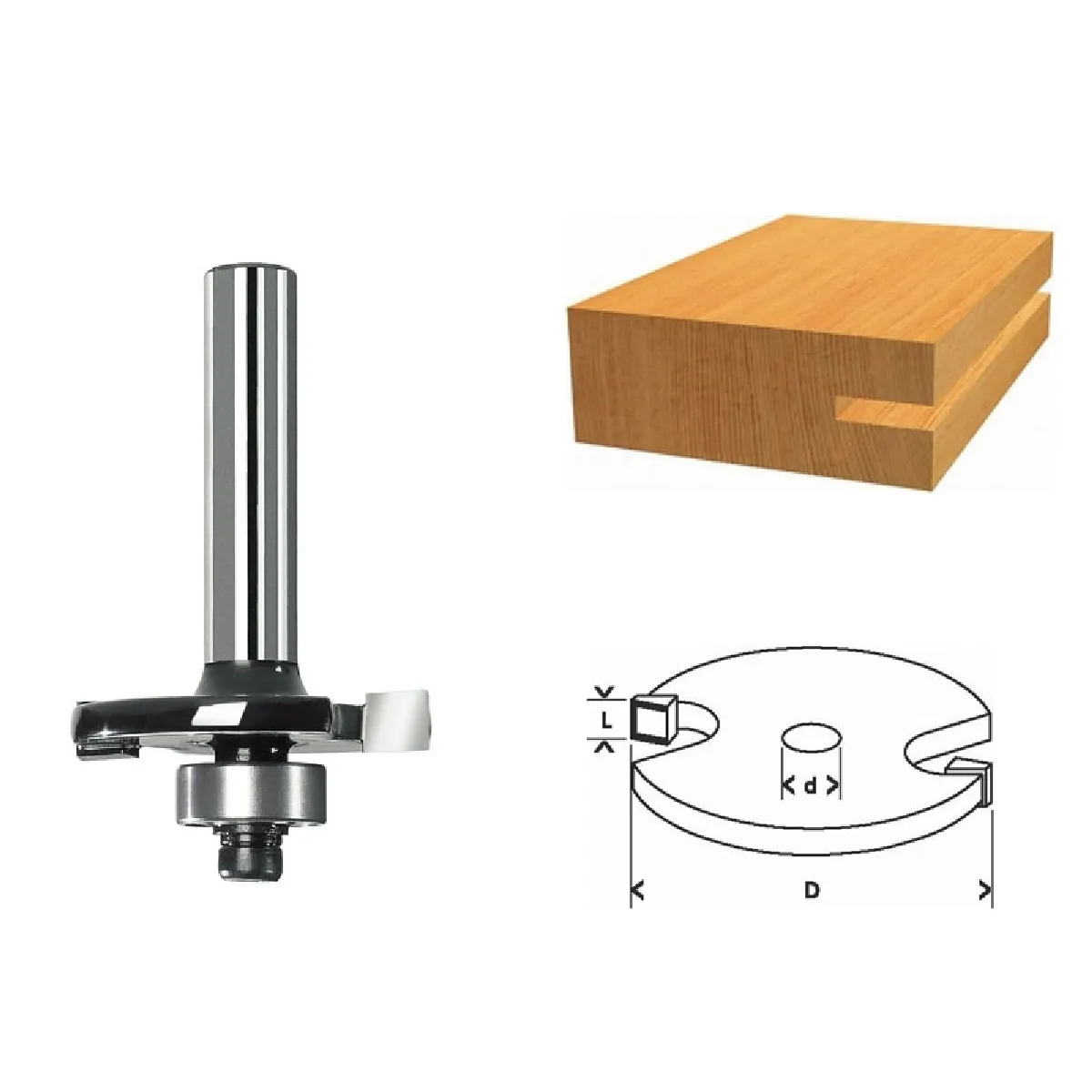Fraise Circulaire Rainurer Bosch 2608628401 – Ø 8 mm, Acier Carbure
