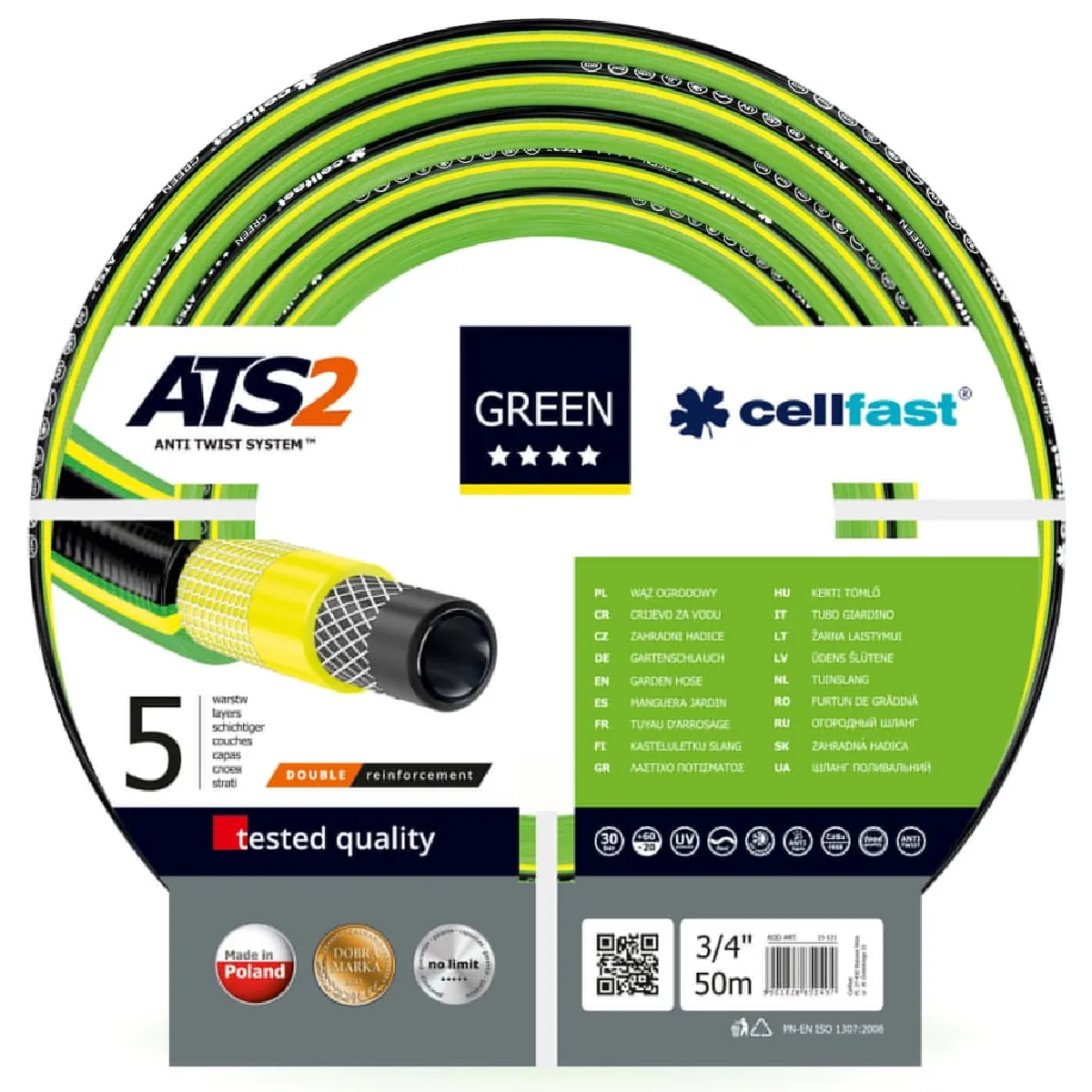 Perel Vert Cellfast Ats2 - 50 M