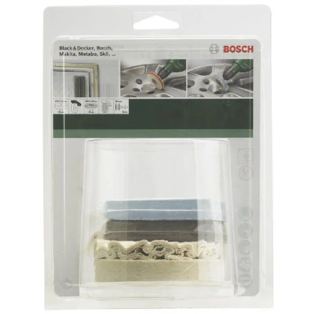 Bosch Assortiments d'accessoires de polissage