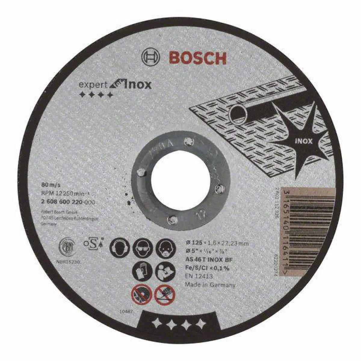 Bosch Disque à tronçonner inox - 125 mm