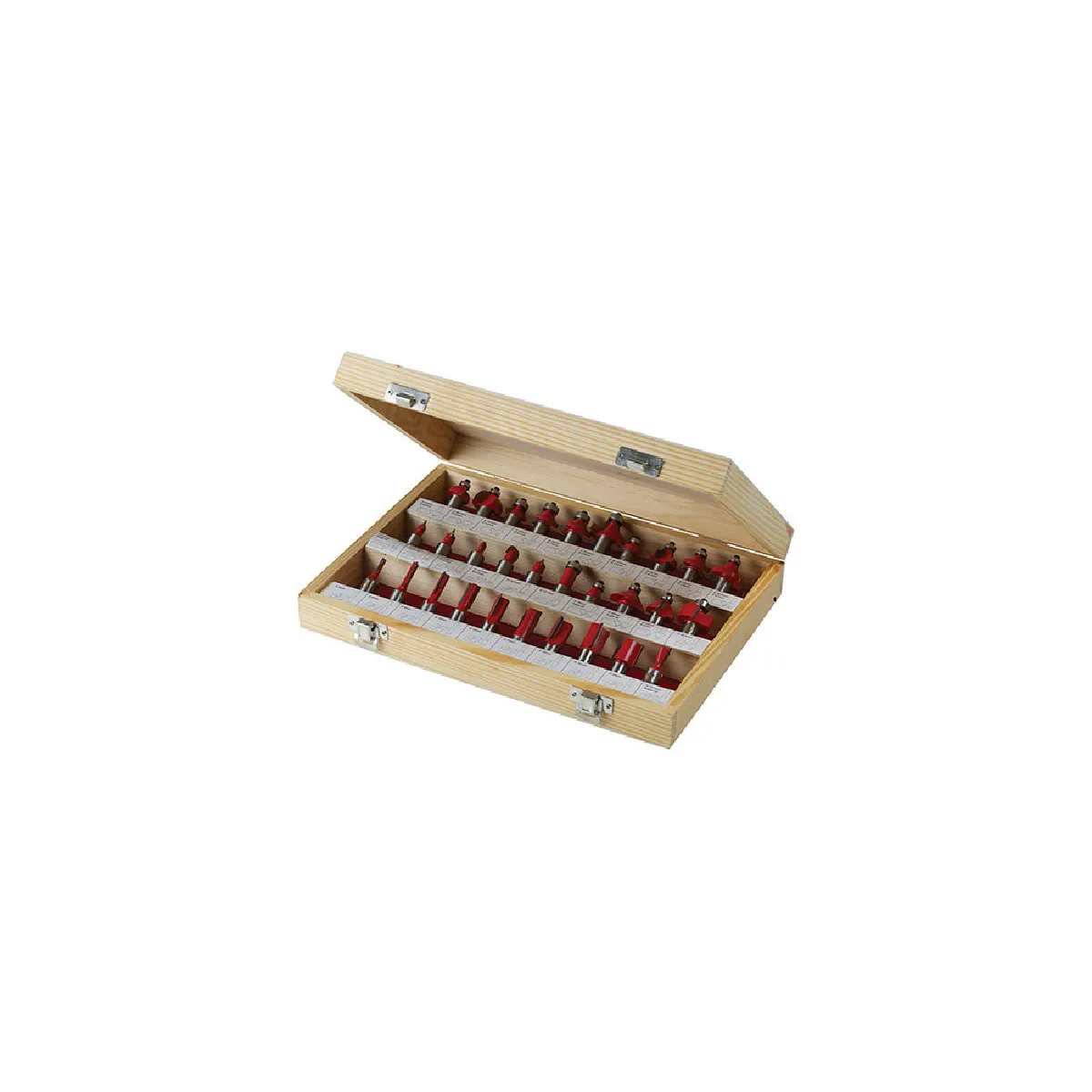 Silverline Coffret mèches défonceuse - 30 pièces