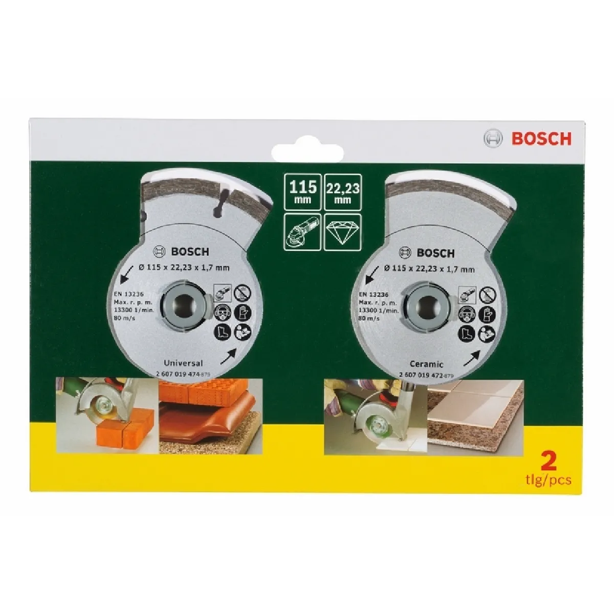 Bosch Disque à tronçonner pour Fliesen und Baumat. 115mm