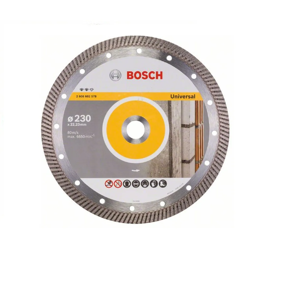 Disque diamant universel pour meuleuses Ø230mm alésage 22 23mm Expert for Universal BOSCH 2608602578 - vue 2