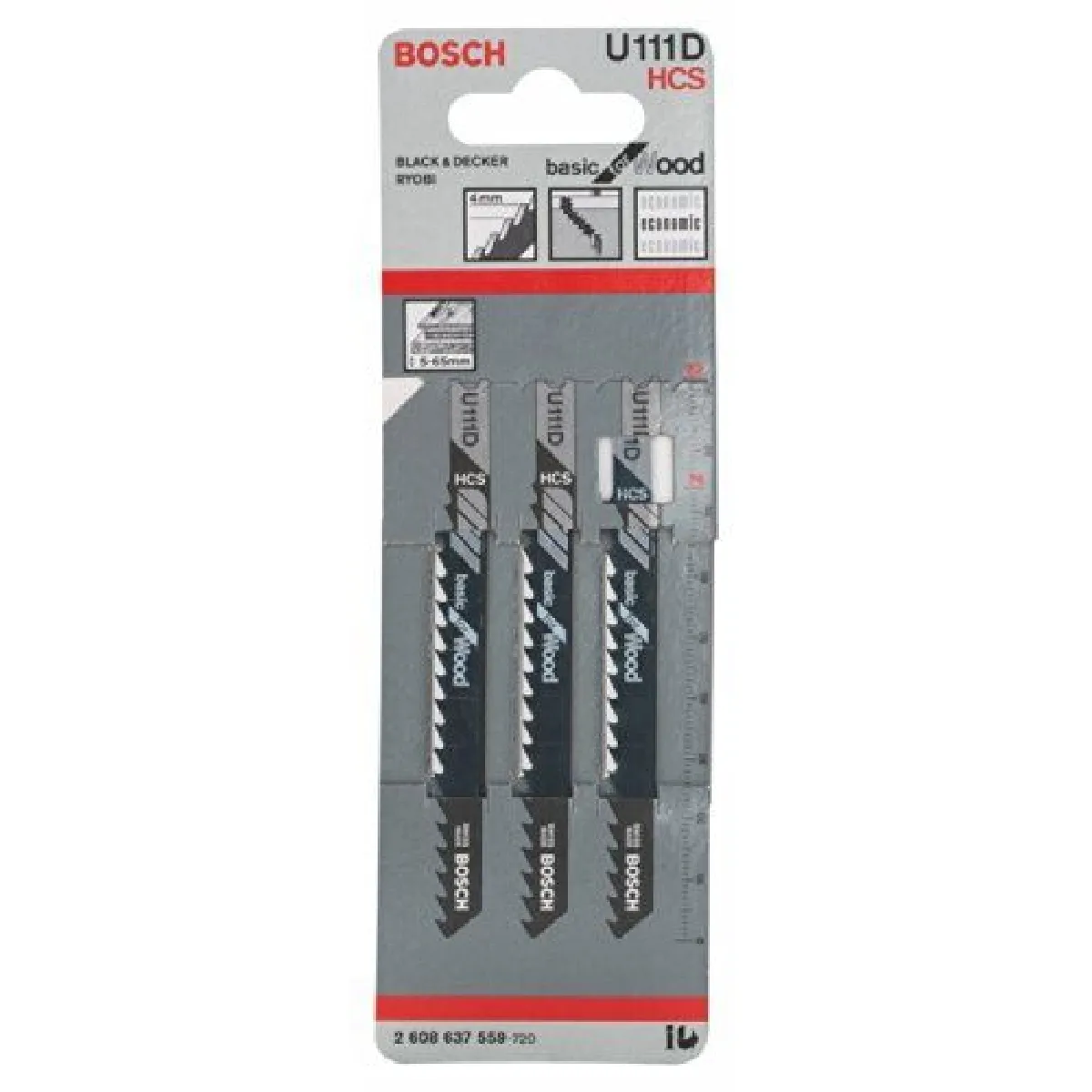 Bosch Lame de scie sauteuse U 111 D HCS