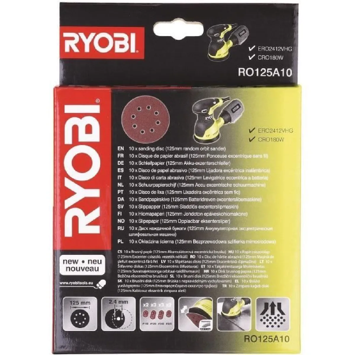 Ryobi Disques 125 mm