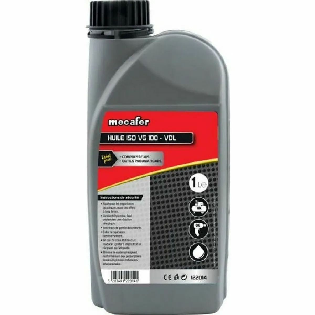Mecafer Huile Moteur Compresseur Air - 1 L