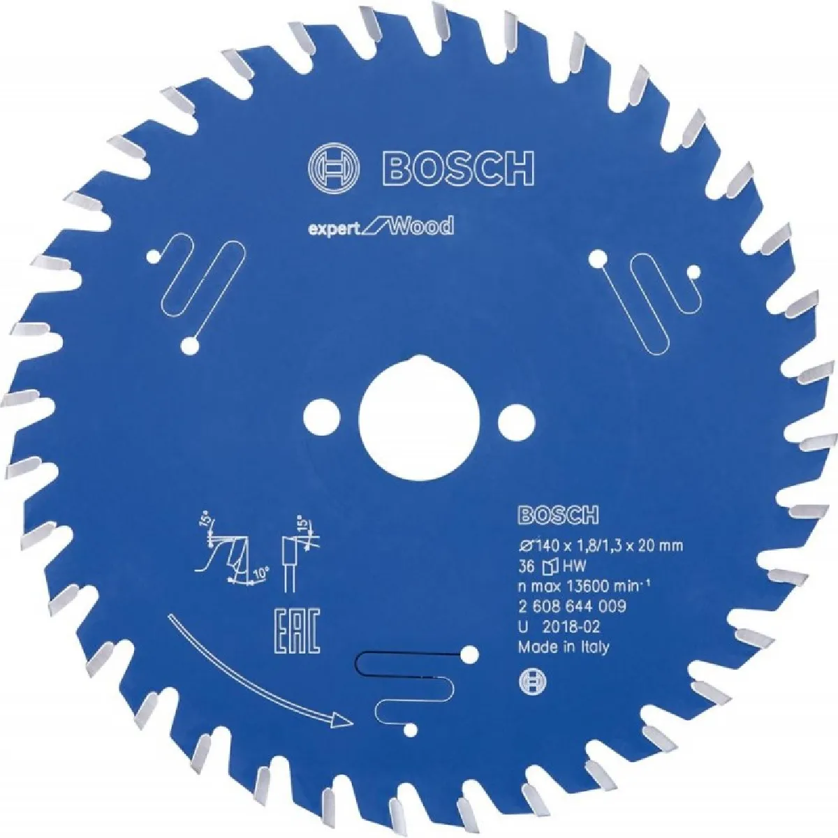 BOSCH Lame de scie circulaire Expert W 140x1 8x20 mm