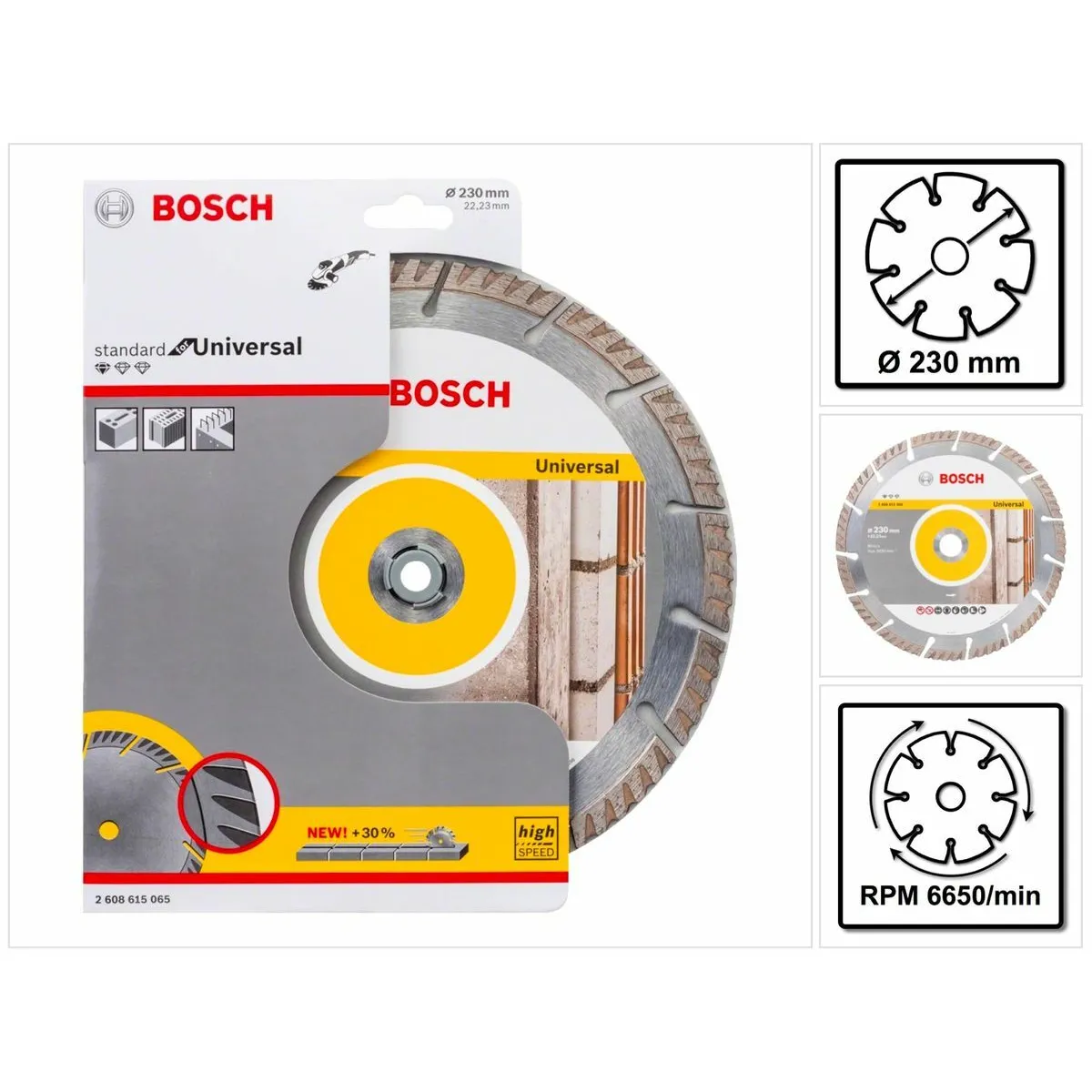 Bosch Disques à tronçonner diamantés Universal
