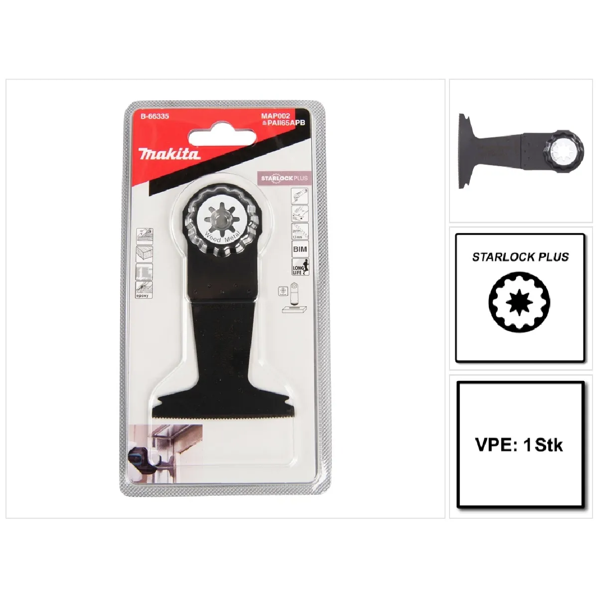 Makita MAP002 Lame scie plongeante 65 mm