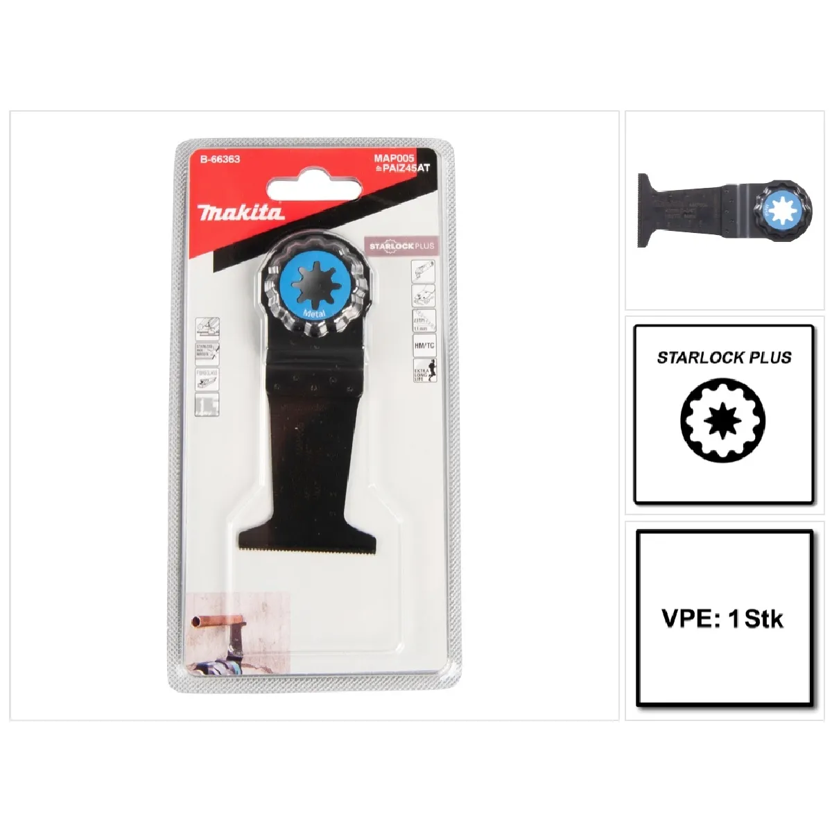 Makita Lame scie plongeante Starlock Plus 45x50 mm