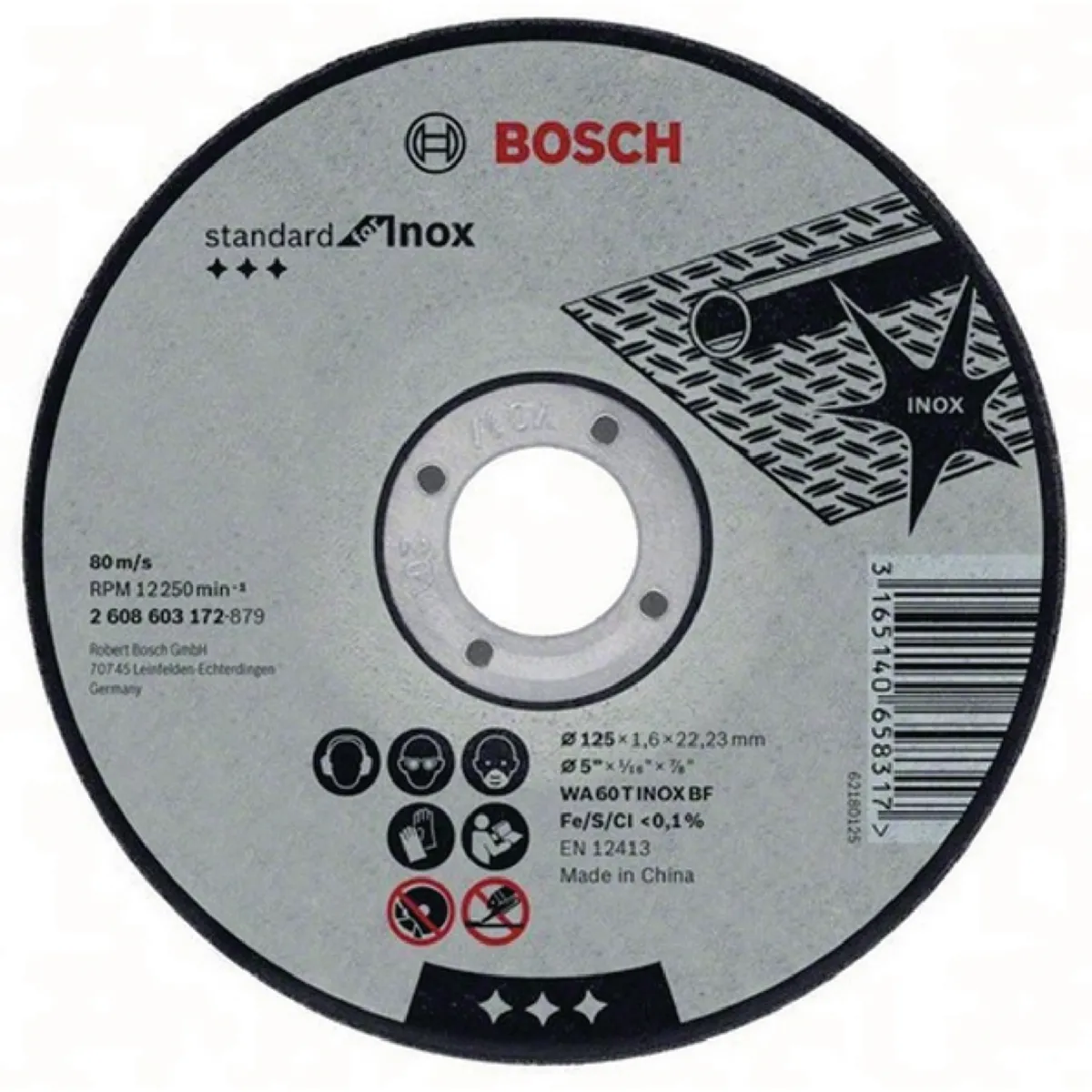 Bosch Disc Inox Ø125 mm