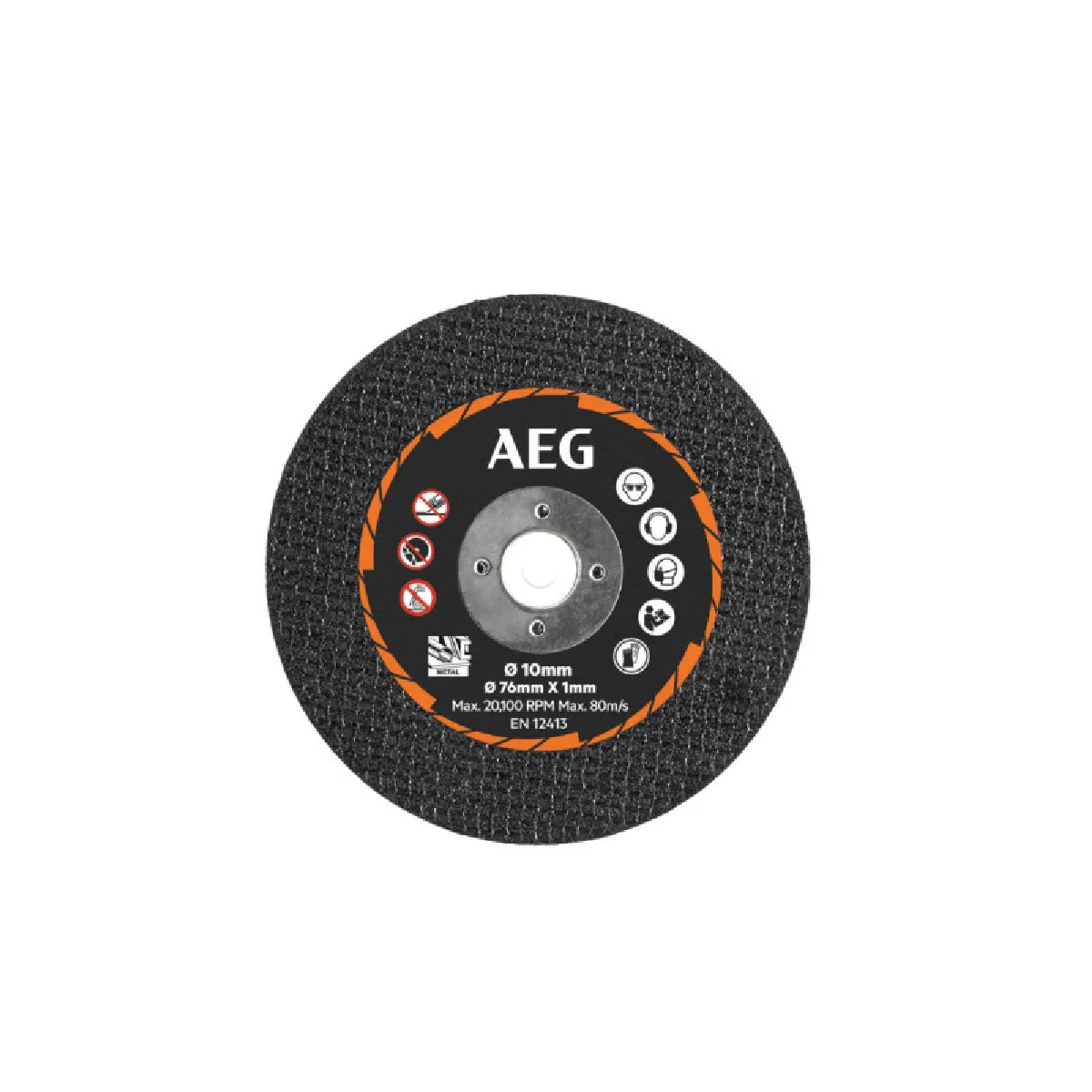 AEG 5 disques à tronçonner abrasifs - 76mm - AAKMMMC05