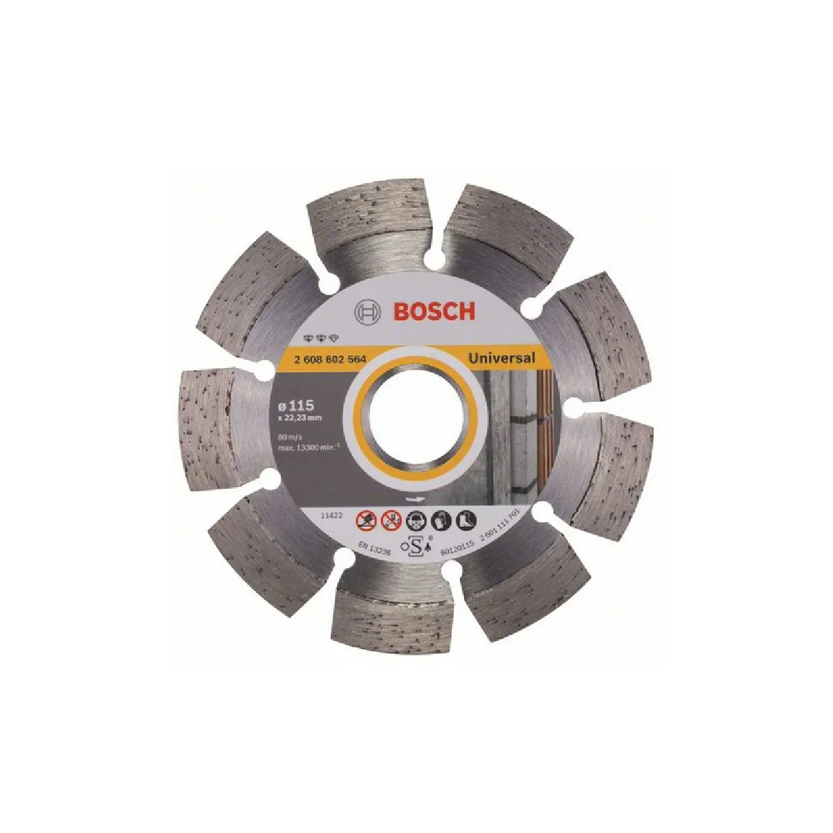 Disque diamant universel pour meuleuses Ø125mm alésage 22 23mm Expert for Universal BOSCH 2608602565 - vue 2