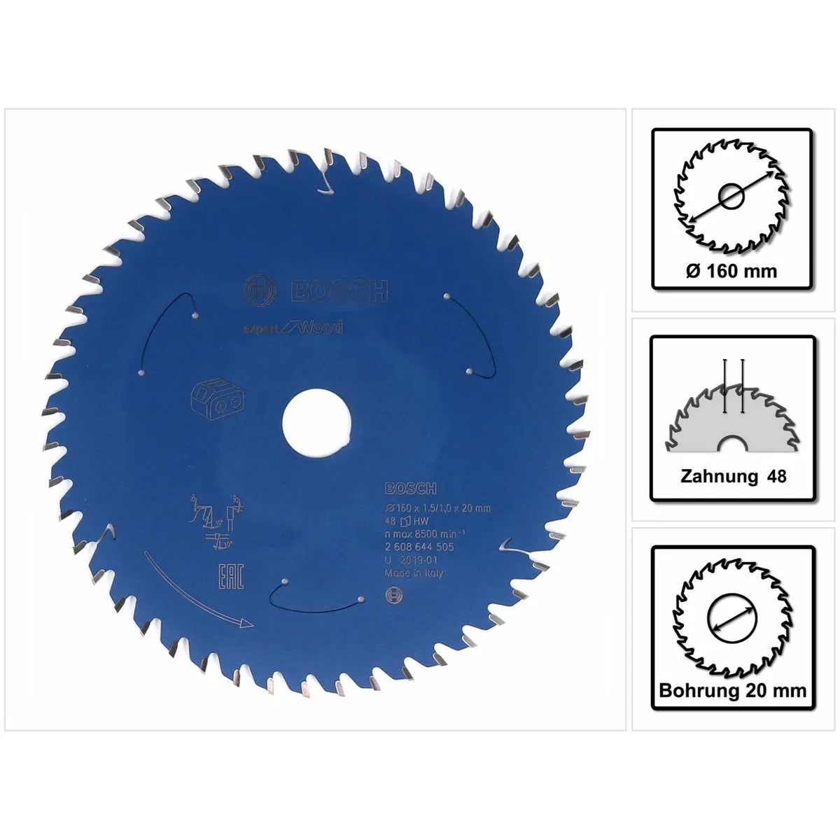 Bosch Lame Circ. Expert for Wood 160 x 1 0 x 20 mm