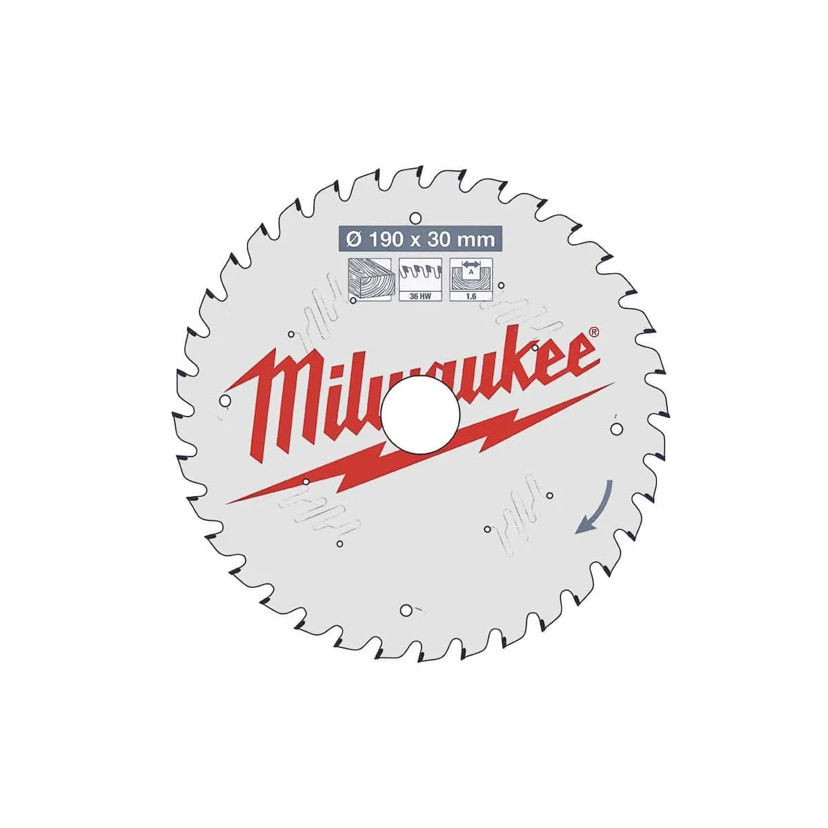 MILWAUKEE  lame de scie circulaire bois - 190 mm 36 dents