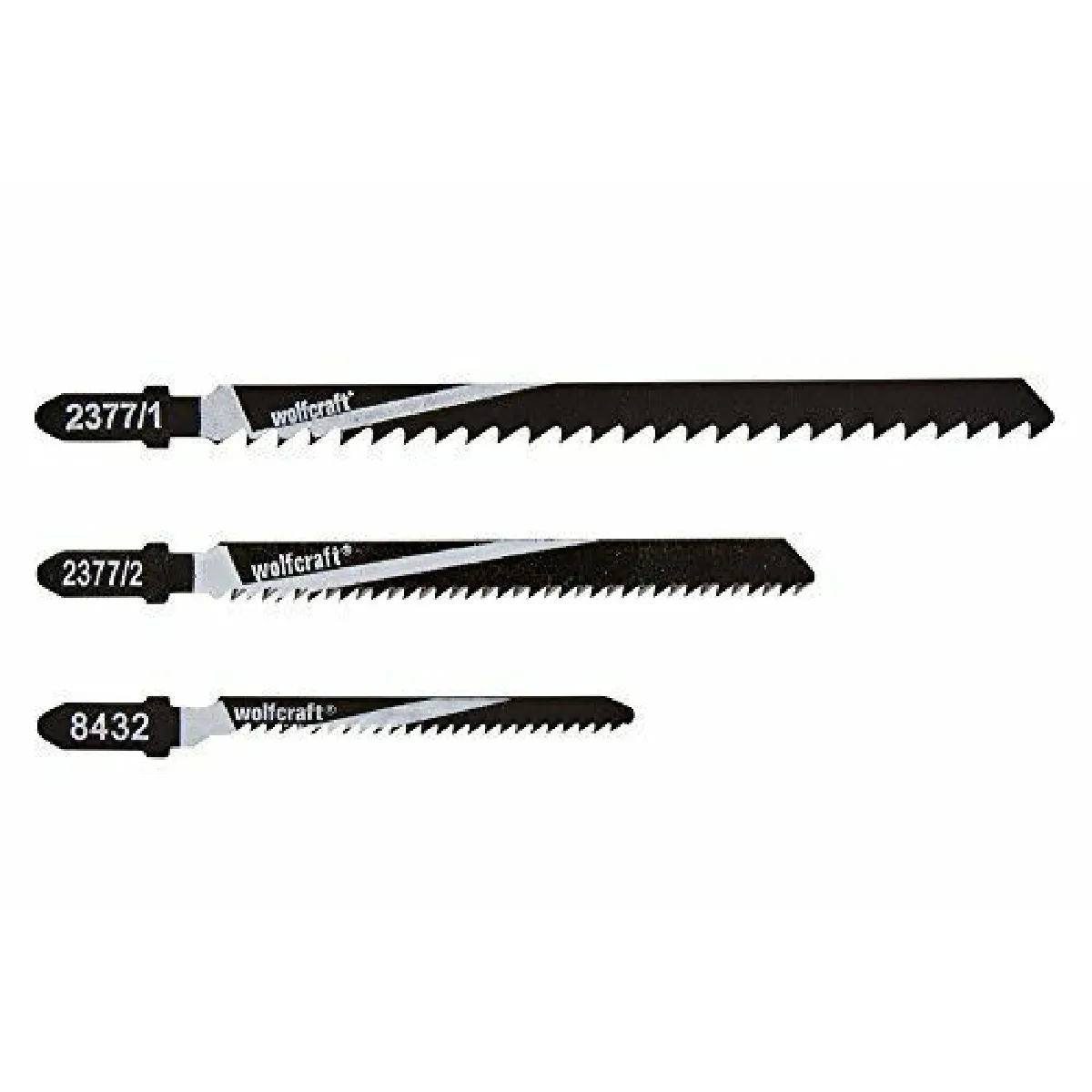 Wolfcraft coffret lames scie sauteuse et couteau - 11 pièces