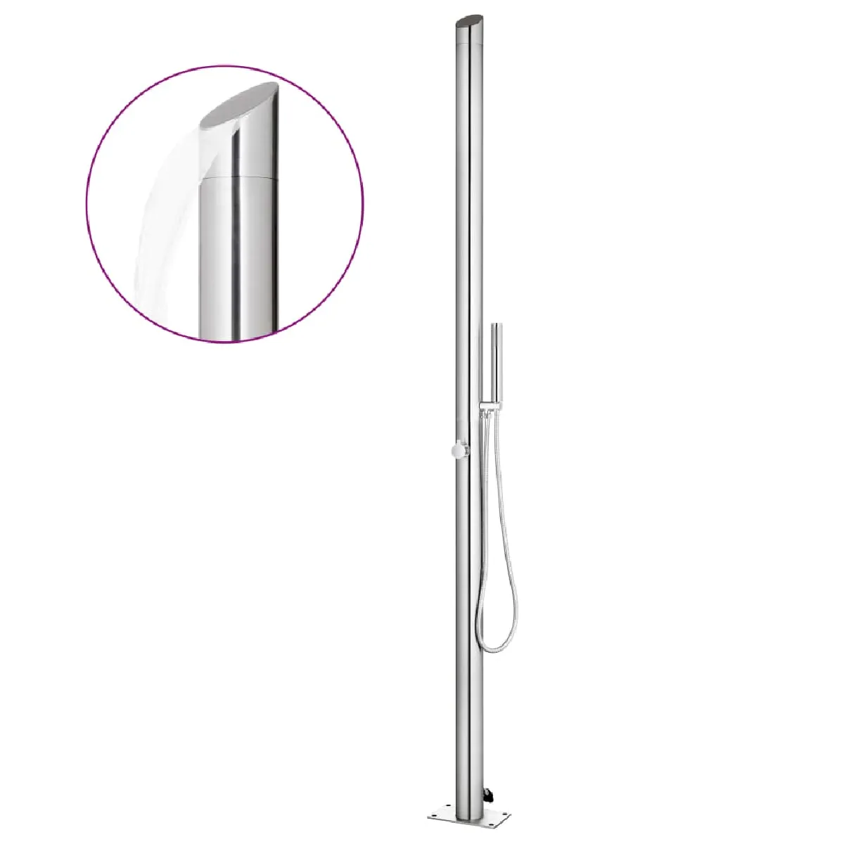Vidaxl Douche de jardin 220 cm
