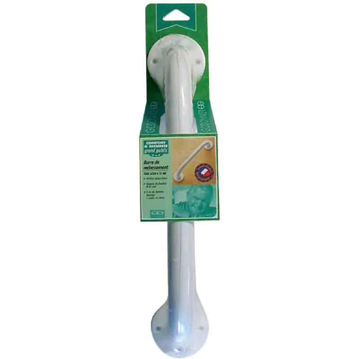 Godonnier Blanc Support Pour Flexible En Acier - 30 Cm
